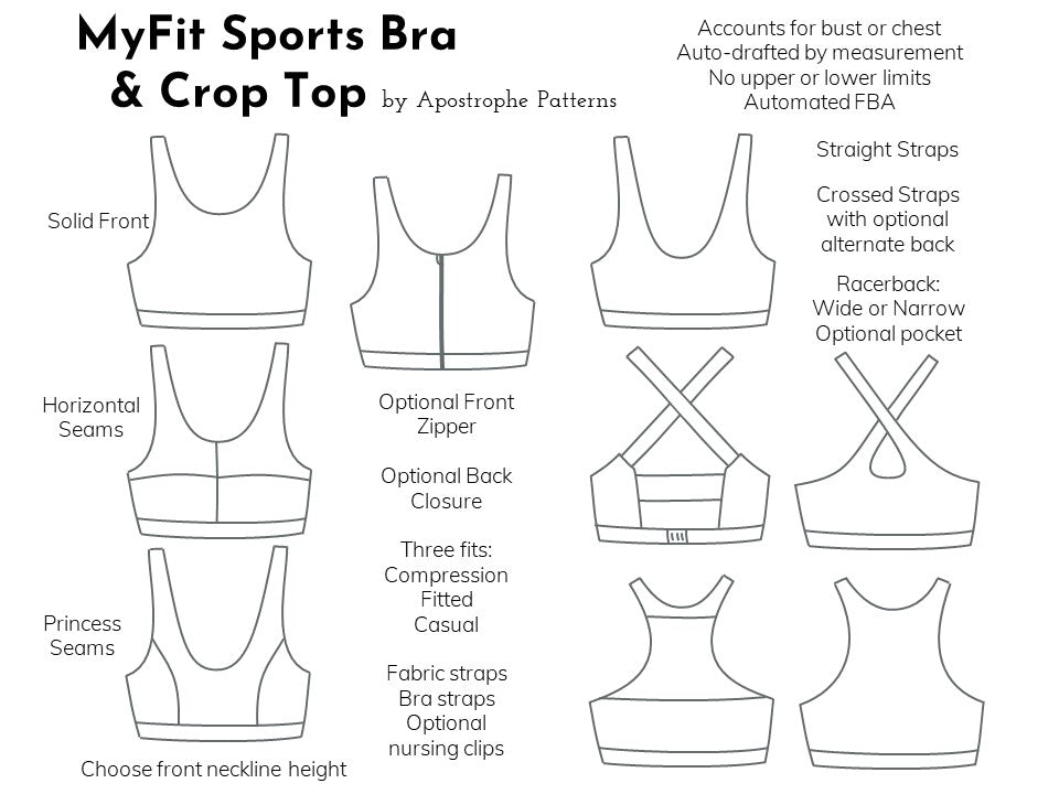 Sports Bra_Top_Leggings Sewing Pattern~Sportswear (Sizes 14-22